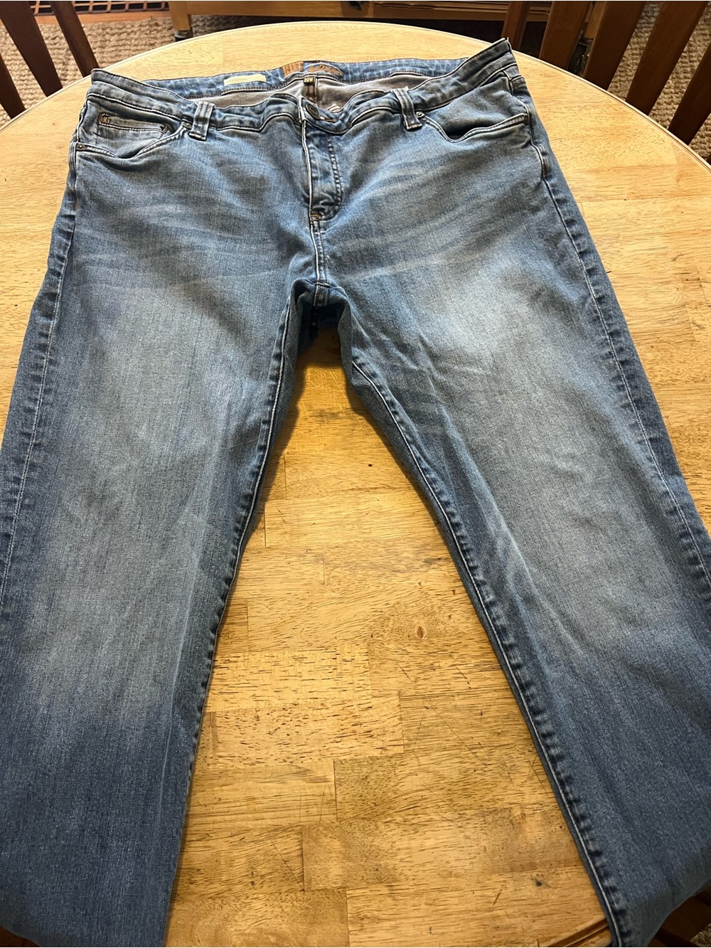 Katy Boyfriend Straight Fade Blue Wash Denim Jeans